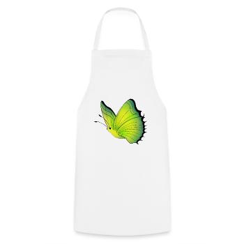 Papillon - Tablier de cuisine - blanc - Devant - AI Model Male 185 dark (185cm)