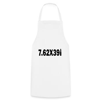 Cartouche de munitions AK-47 cadeau de fusil d'assaut - Tablier de cuisine - blanc - Devant - AI Model Male 185 dark (185cm)