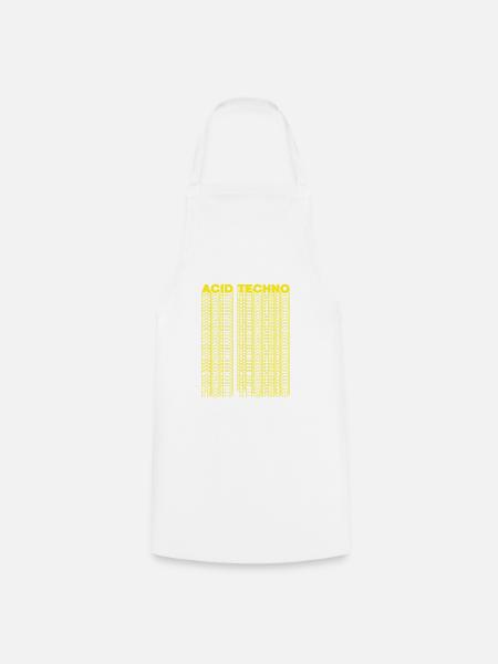 Acid techno Raving Geschenk Musik - Kochschürze - Weiß