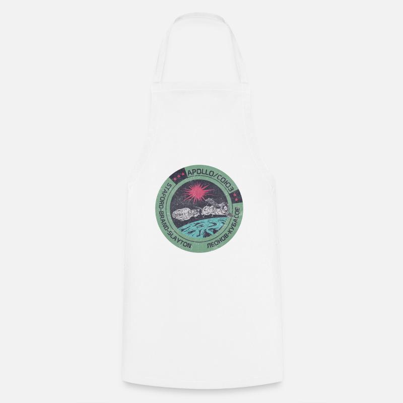 Apollo Gagarine Espace Russie Astronaute - Tablier de cuisine - blanc