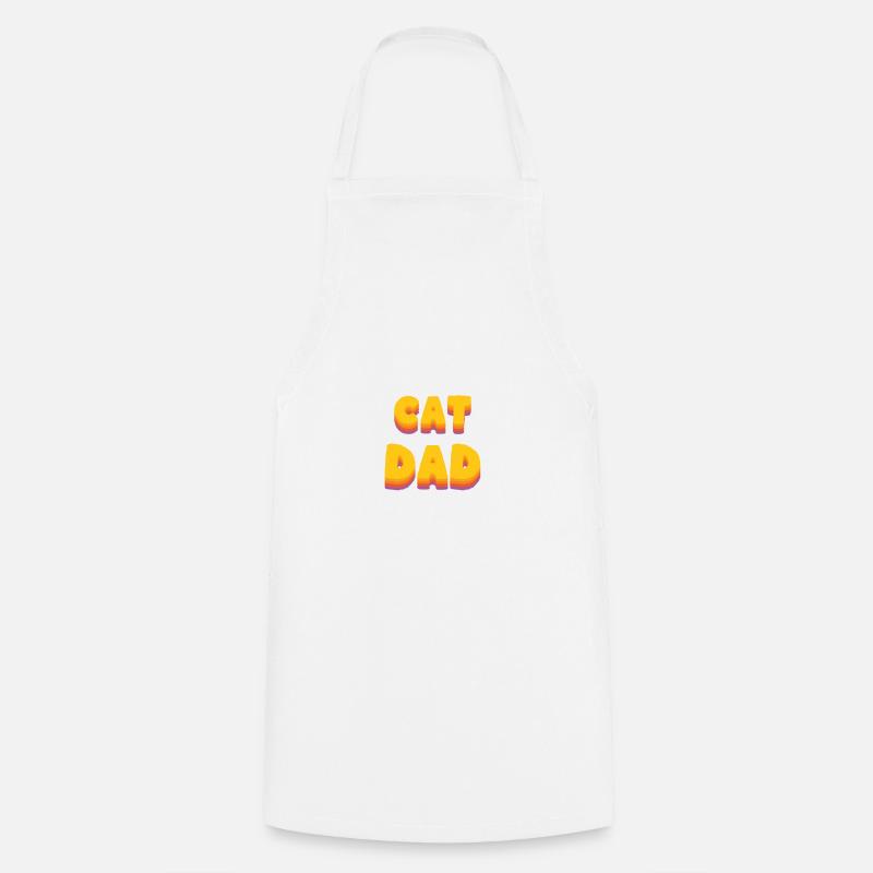 CatDad - Tablier de cuisine - blanc