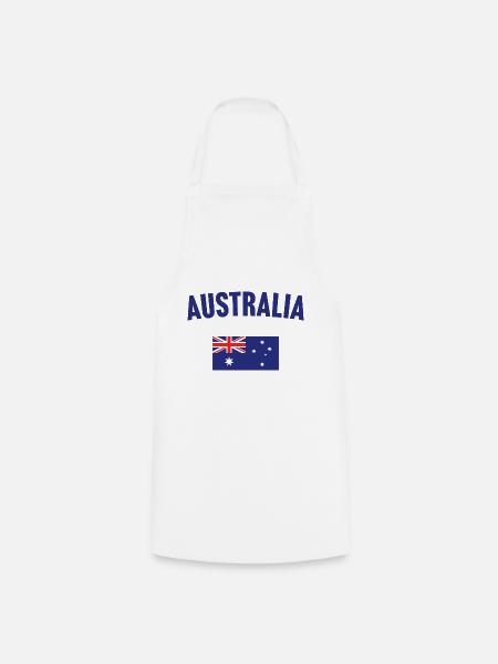 Australien Flagge - Kochschürze - Weiß