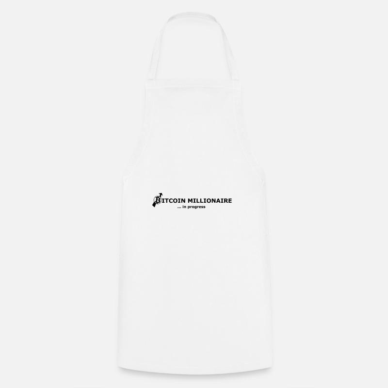 Bitcoin - Tablier de cuisine - blanc