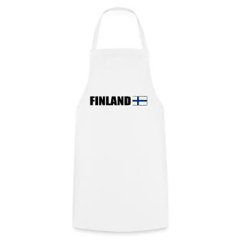 Finland - Tablier de cuisine - blanc - Devant - AI Model Male 185 dark (185cm)