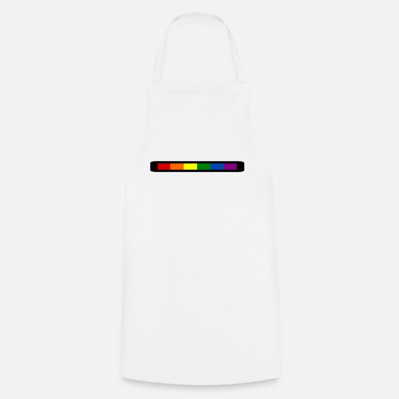 Lgbt - Tablier de cuisine - blanc
