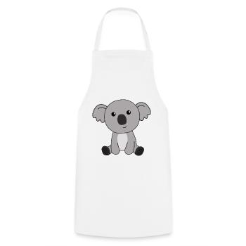 Koala cute animals for kids cute little animals - Cooking Apron - white - Front - AI Model Male 185 dark (185cm)