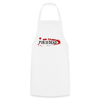 La fourrure est morte - Tablier de cuisine - blanc - Devant - AI Model Male 185 dark (185cm)