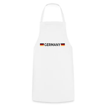 Maillot de football allemand Drapeau allemand - Tablier de cuisine - blanc - Devant - AI Model Male 185 dark (185cm)