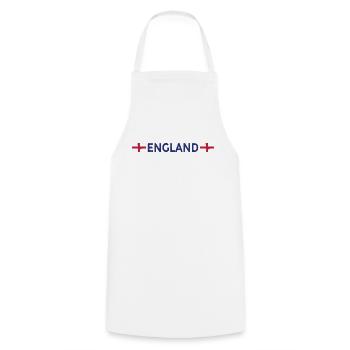 England Fußball Trikot Englische Flagge - Kochschürze - Weiß - Vorne - AI Model Male 185 dark (185cm)
