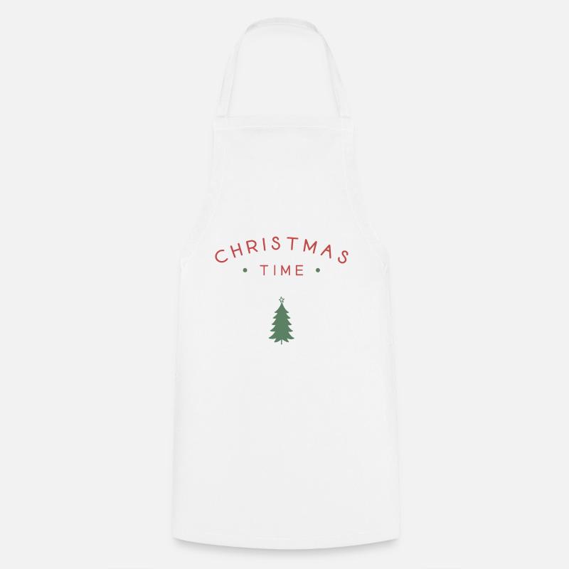 Weihnachtszeit - Kochschürze - Weiß