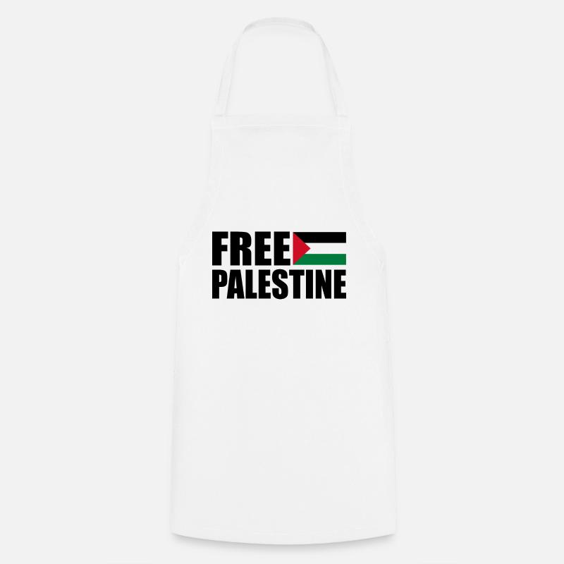 Free palestine - Cooking Apron - white