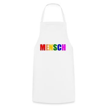 Mensch - Kochschürze - Weiß - Vorne - AI Model Male 185 dark (185cm)