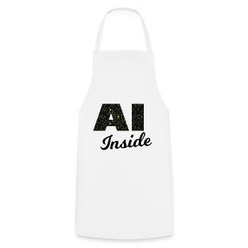 L’ingelligence artificielle - Tablier de cuisine - blanc - Devant - AI Model Male 185 dark (185cm)