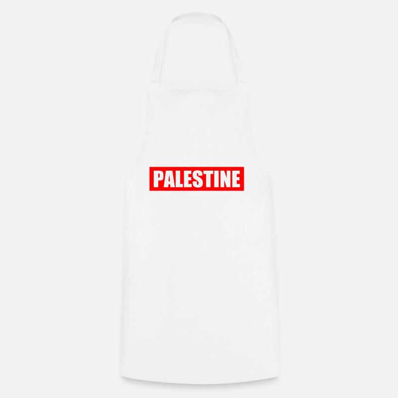 Palestine - Cooking Apron - white
