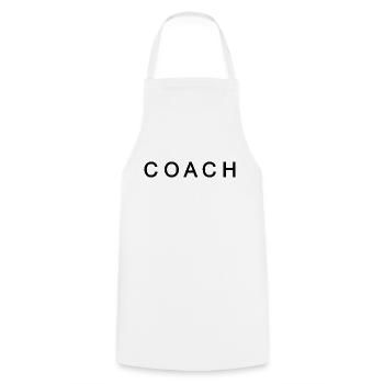 Coach - Kochschürze - Weiß - Vorne - AI Model Male 185 dark (185cm)