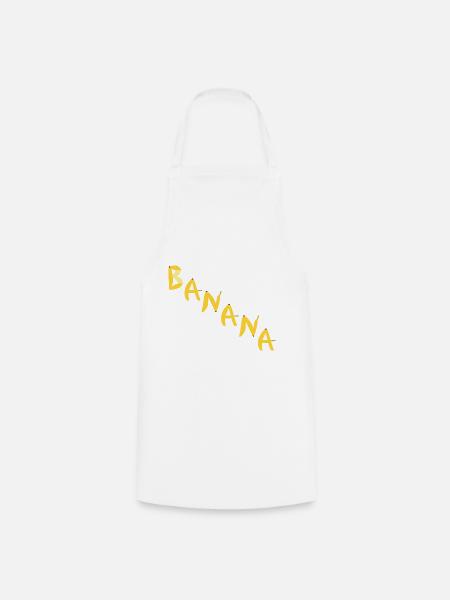 Banane - Kochschürze - Weiß