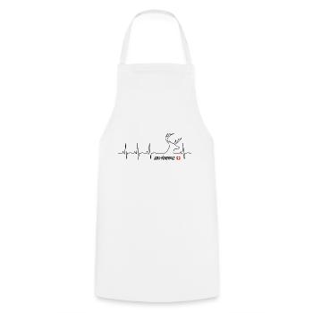 Sentier des Crêtes du Jura - Tablier de cuisine - blanc - Devant - AI Model Male 185 dark (185cm)