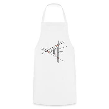 centre Penrose - Tablier de cuisine - blanc - Devant - AI Model Male 185 dark (185cm)