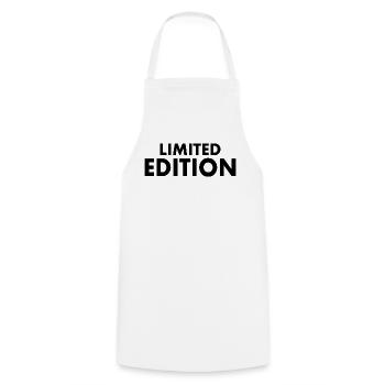 Limited edition - Cooking Apron - white - Front - AI Model Male 185 dark (185cm)