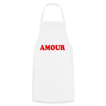 Amour - Tablier de cuisine - blanc - Devant - AI Model Male 185 dark (185cm)