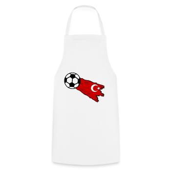 Supporters from Turkey - Cooking Apron - white - Front - AI Model Male 185 dark (185cm)