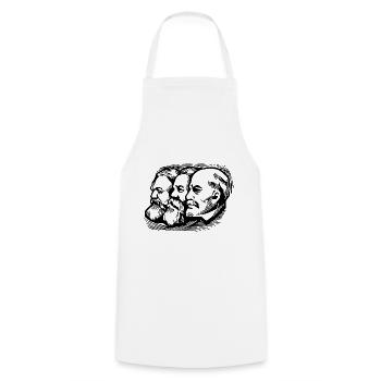 Chemnitz cadeau Karl Marx Marxisme - Tablier de cuisine - blanc - Devant - AI Model Male 185 dark (185cm)