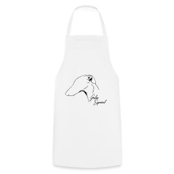 GALGO ESPANOL Greyhounds Profile Dog Wilsigns - Cooking Apron - white - Front - AI Model Male 185 dark (185cm)