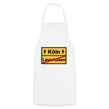 Nummer eins Köln - Kochschürze - Weiß - Vorne - AI Model Male 185 dark (185cm)