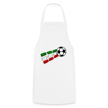 Fußball Macht Italien - Kochschürze - Weiß - Vorne - AI Model Male 185 dark (185cm)