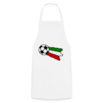 Amis du football italien - Tablier de cuisine - blanc - Devant - AI Model Male 185 dark (185cm)