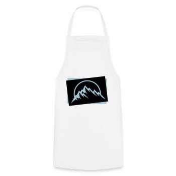 Montagnes symbole de la nature icône - Tablier de cuisine - blanc - Devant - AI Model Male 185 dark (185cm)