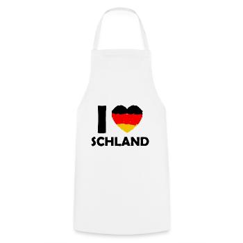 Ich liebe das Land - Kochschürze - Weiß - Vorne - AI Model Male 185 dark (185cm)