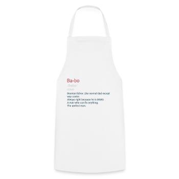 Babo SFRJ Balkan Geschenk Jugoslawien Jugo - Kochschürze - Weiß - Vorne - AI Model Male 185 dark (185cm)