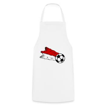 Les supporters polonais - Tablier de cuisine - blanc - Devant - AI Model Male 185 dark (185cm)
