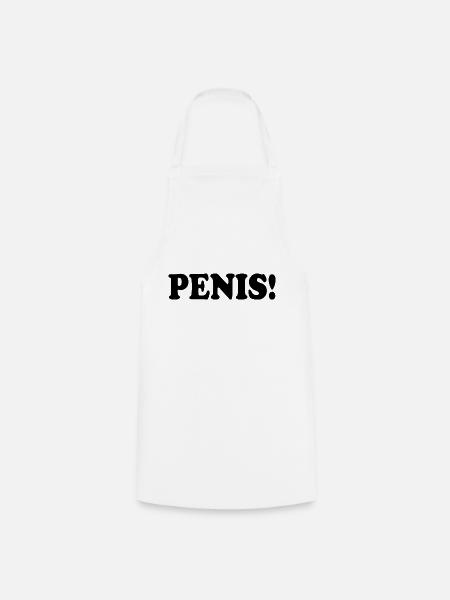 Penis - Kochschürze - Weiß
