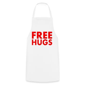 Free hugs - Cooking Apron - white - Front - AI Model Male 185 dark (185cm)