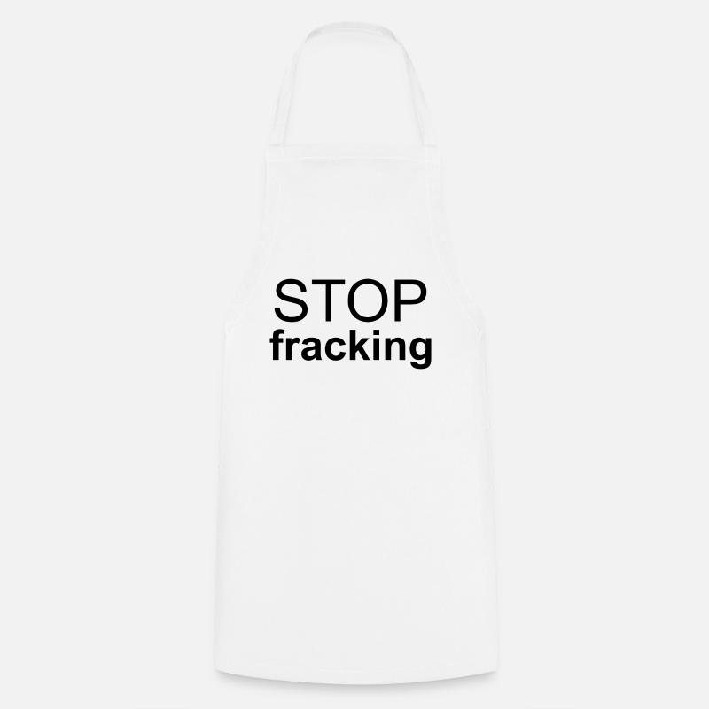 Stopp Fracking - Kochschürze - Weiß