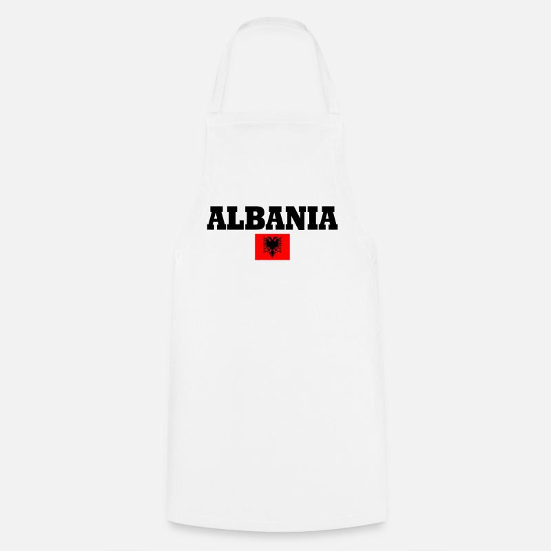 albania - Cooking Apron - white