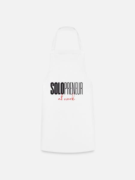 Solopreneur at work - Kochschürze - Weiß
