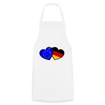Love for the European elections - Cooking Apron - white - Front - AI Model Male 185 dark (185cm)