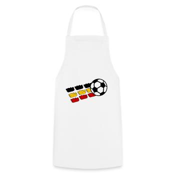 Supporters belges - Tablier de cuisine - blanc - Devant - AI Model Male 185 dark (185cm)