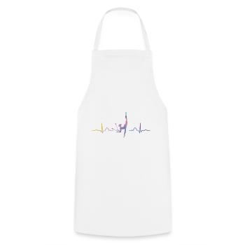 Clubs de gymnastique Gymnastique rythmique ECG - Tablier de cuisine - blanc - Devant - AI Model Male 185 dark (185cm)