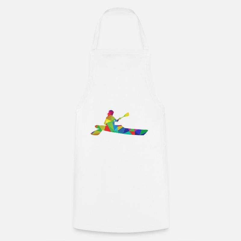 Rowing Canoe Kayak - Cooking Apron - white
