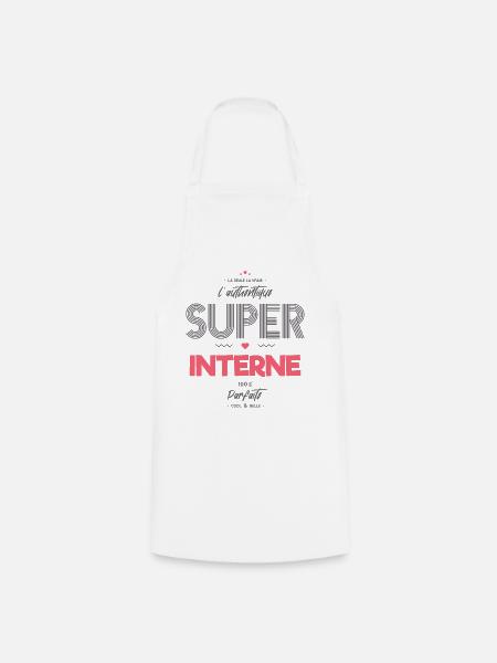 L authentique super interne - Tablier de cuisine - blanc