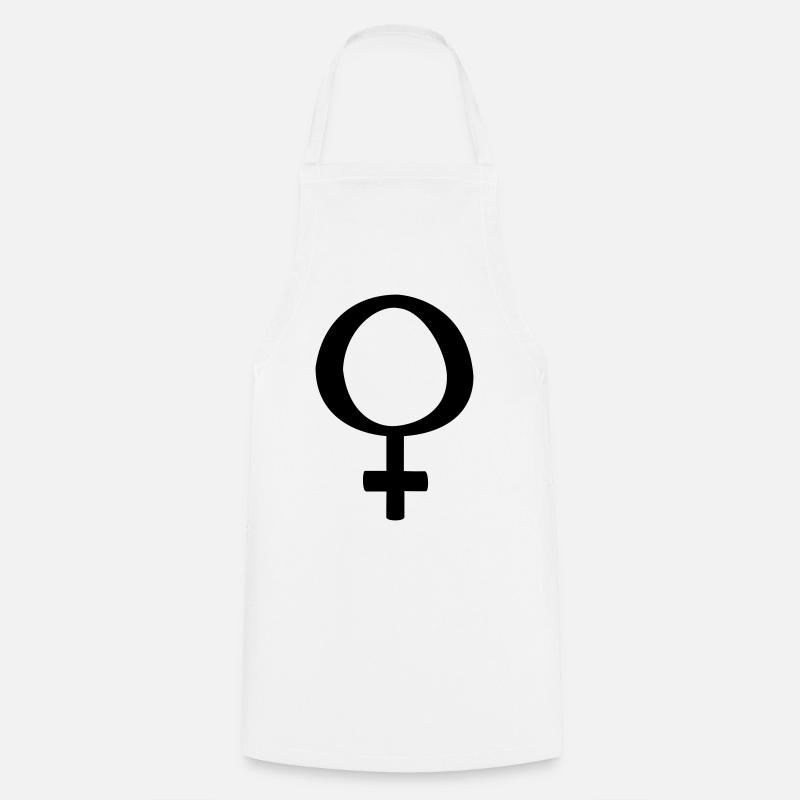 Woman - Cooking Apron - white