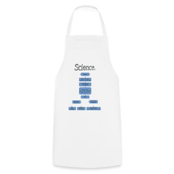 Science flowchart - Cooking Apron - white - Front - AI Model Male 185 dark (185cm)