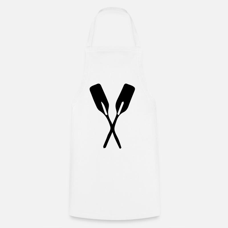 2 paddles - Cooking Apron - white