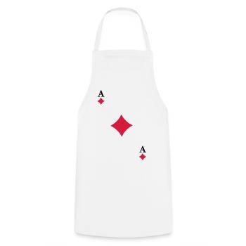 As de Carreau - Tablier de cuisine - blanc - Devant - AI Model Male 185 dark (185cm)