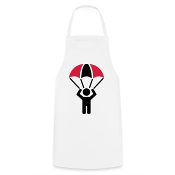 parachute - Cooking Apron - white - Front - AI Model Male 185 dark (185cm)