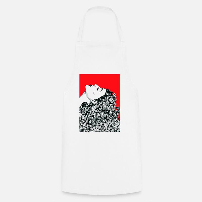 Mother's Gift - Cooking Apron - white